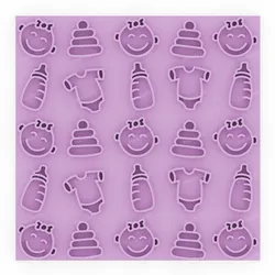 Sweet Baby - Baby Shower Cookie Texture Plate