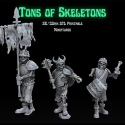 Tons of Skeletons: Heavy Equipped Skeletons Command Group