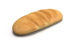 3D Scan Bread Low-poly 3D model