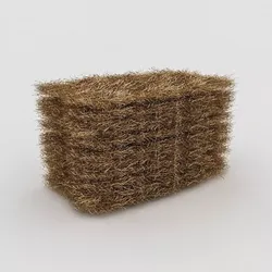3D Straw bale 3D model