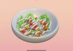 cartoon salad 3D model