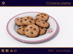 Cookie plate 3D model