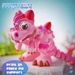 Flexy Print In Place Cute Baby Cupcake Dragon