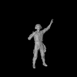 Ground support staff -- issuing instructions 3D digital character model