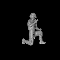 Ground support staff - posing for photos 3D digital character model
