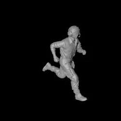 Ground support staff-Running forward-2 3D digital character model