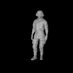 Ground support staff - standing observation 3D digital character model
