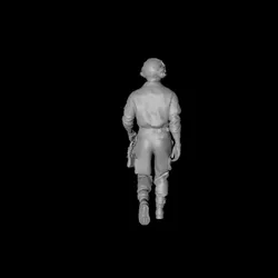 Ground support staff - walking and inspecting the right 3D digital character model
