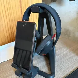 Headset Holder and Detachable Phone Holder