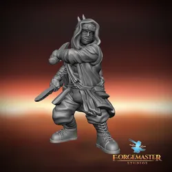 Human Desert Assassin - Rockhound Dagger Pose 01