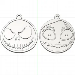 Jack and Sally Key Ring - Jack's Strange World
