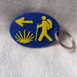 Key ring Camino de Santiago - Pilgrim, Arrow