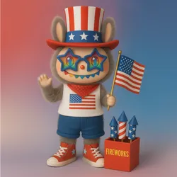 Labubu 4th Of July – Cute Patriot