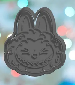 Labubu Face Cookie Cutter