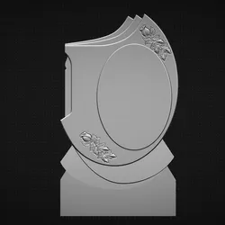 Memorial Tombstone 3D Model