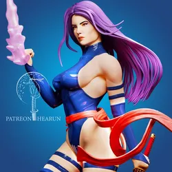 Psylocke Marvel X-Men Ready For 3D Printing