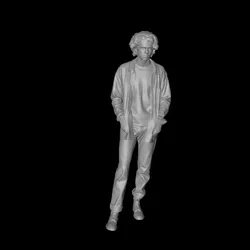 1/64 Afro boy with his hands in his pockets 3D digital model