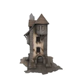 4-story medieval house