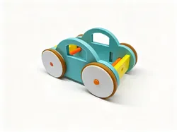 Children's Interlocking Toy Car - Color-Separated, Multi-Plate Version - Free 3D Print Model