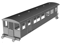 Drewry composite motor coach 1/148 scale