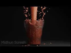Fluid simulation Low-poly 3D model