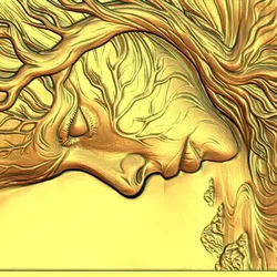 Forest goddess CNC Relief Model