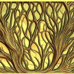 Forest goddess CNC Relief Model