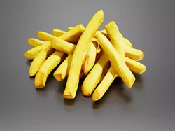 French fries 02 Low-poly 3D model