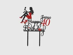Happy Birthday Irina 40 Cake Topper - Free 3D Print Model