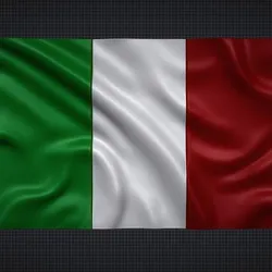 Italy Wavy Flag 3D print model