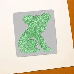 Koala Drawing Stencils – 3D Printable Tools for Artists