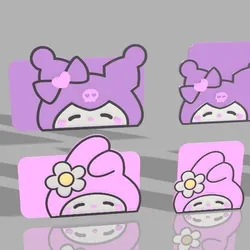 Kuromi and My Melody 2.0 notebooks