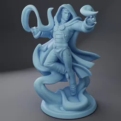 L, the Blue Wizard ( Male Human Wizard / Sorcerer / Mage / Warlock )