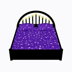Luxury Bed with Pillows 3D Model