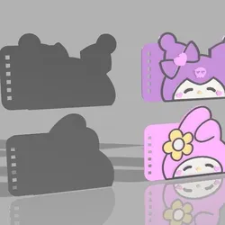 My Melody and Kuromi notebooks