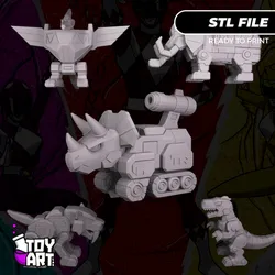 Power Rangers Dino Zords STL - Full Set for 3D Print