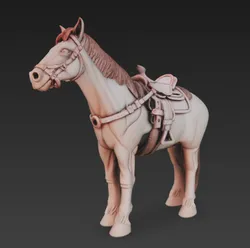 Realistic Horse STL