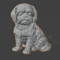 Realistic Shih Tzu