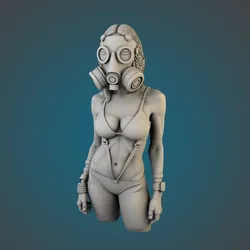 Sexy Woman in Gas mask