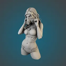 Sexy Woman in Gas mask