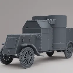 Austin 1st series armoured car, 1:72
