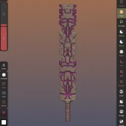 Aztek long sword - Prototype design