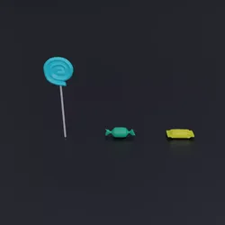 Candy Low-poly 3D model