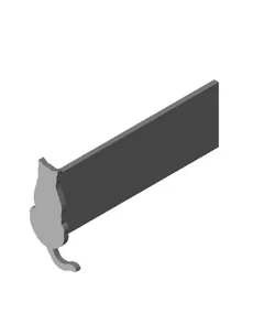 Cat Bookmark 4.stl