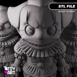 Chibi IT (Pennywise) - Horror Clown STL File (Ready to Print)