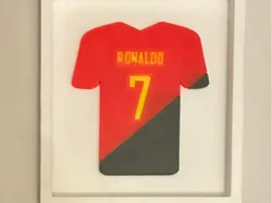 Cristiano Ronaldo Mini Jersey Frame - Free 3D Print Model