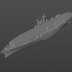 Digital model of the aircraft carrier Werner Voss