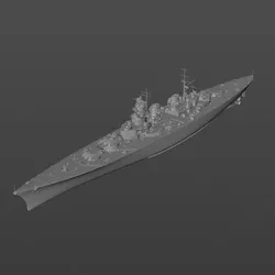Digital model of the battleship Hannover