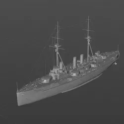 Digital model of the battleship Hanoi
