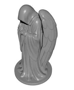 Fallen Angel Sculpture STL | Dark Gothic Fantasy | Home Altar Accent | Gift for Aesthetic Lover